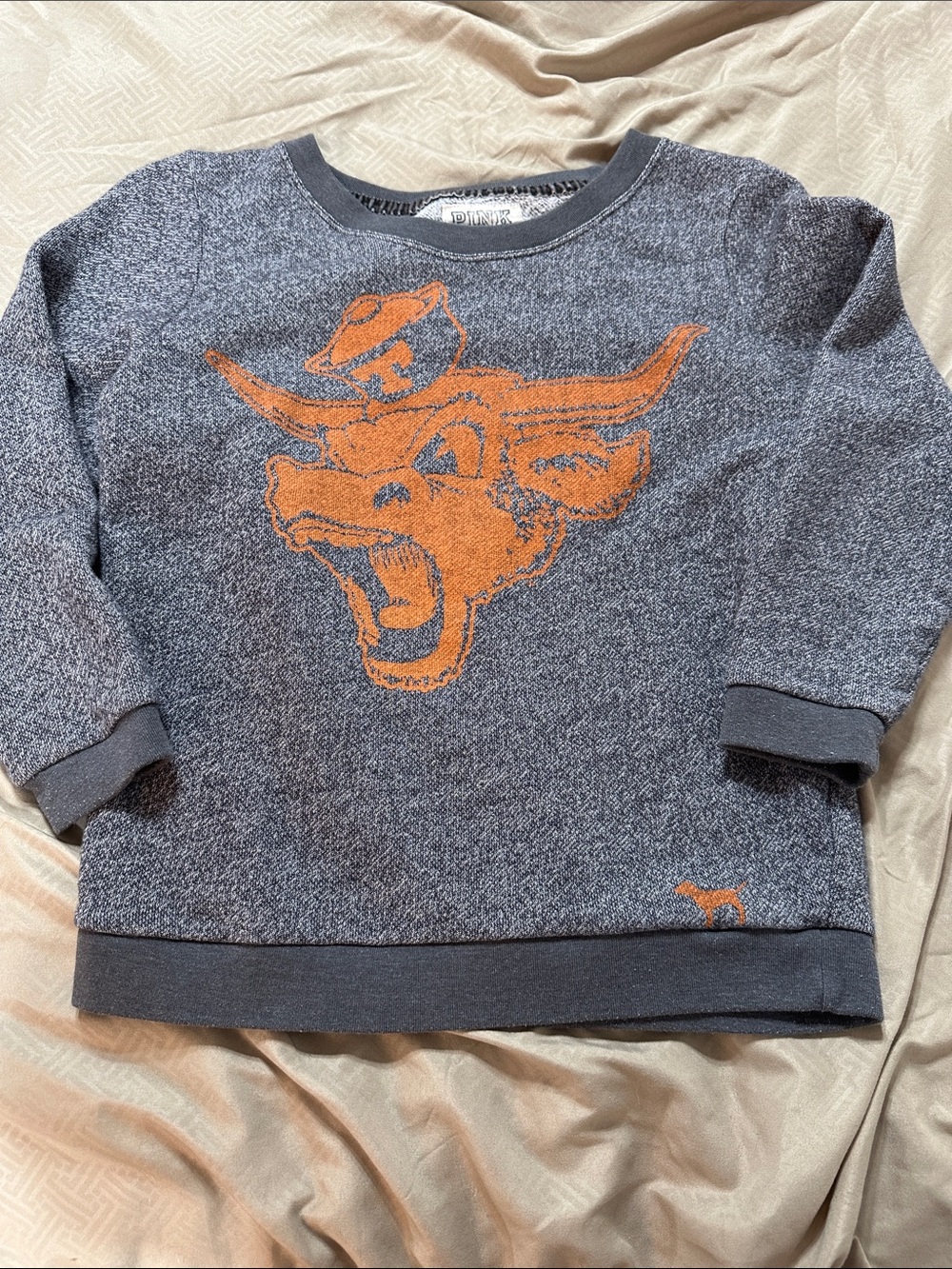 VS Pink Longhorns Sweater